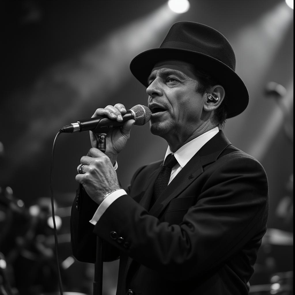 Frank Sinatra live performance passionate singing