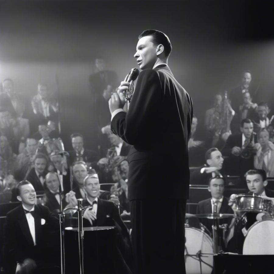 Frank Sinatra with the Tommy Dorsey Orchestra in the 1940s