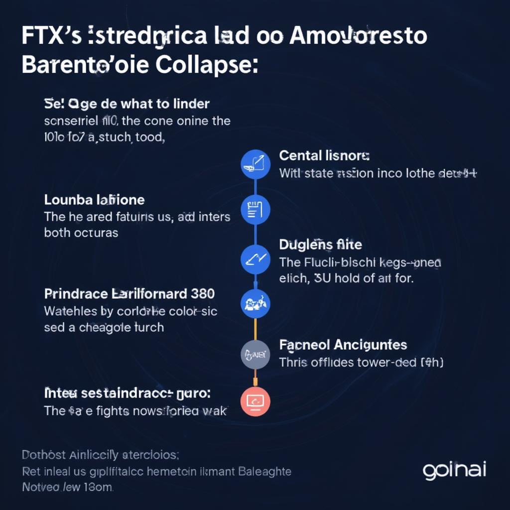 Timeline of events leading to FTX's collapse, highlighting key dates and milestones