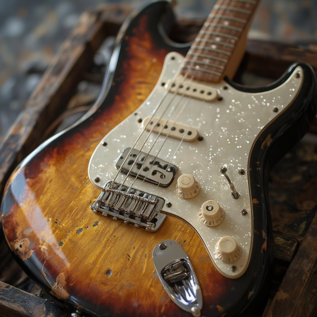 funky-guitar-stratocaster