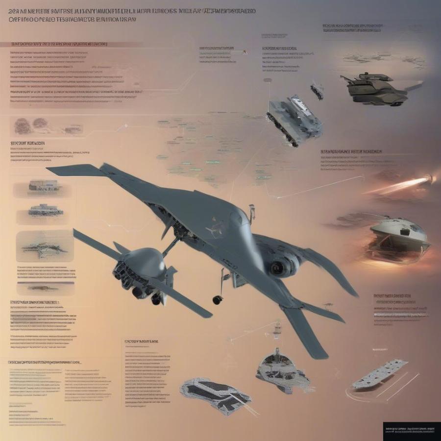 Image Depicting Emerging Military Technologies like AI and Drones