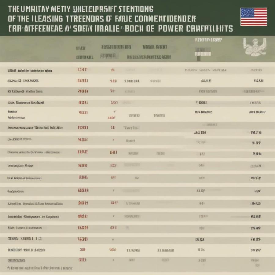 Comparison of Leading Global Military Powers