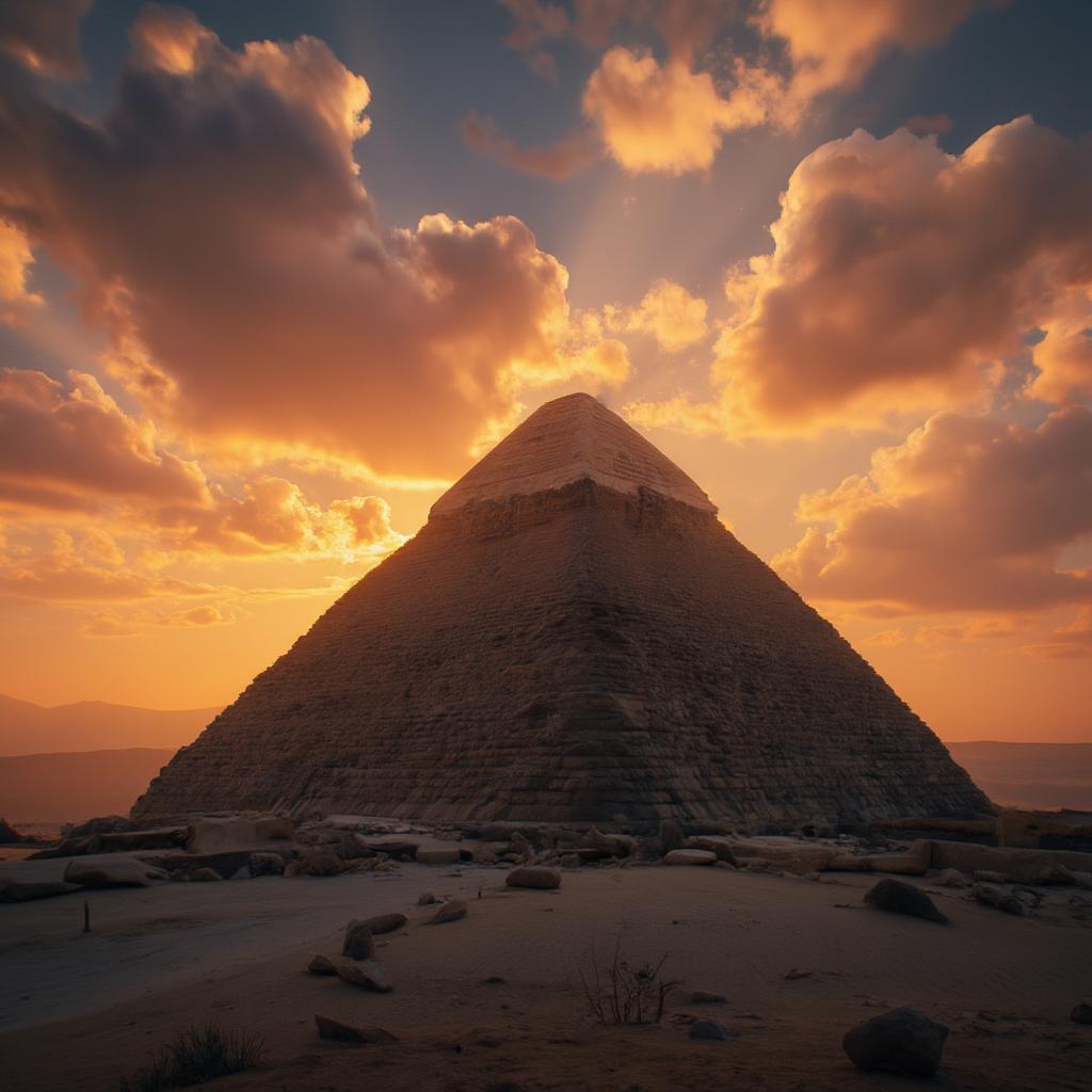 Sunset View of the Great Pyramid