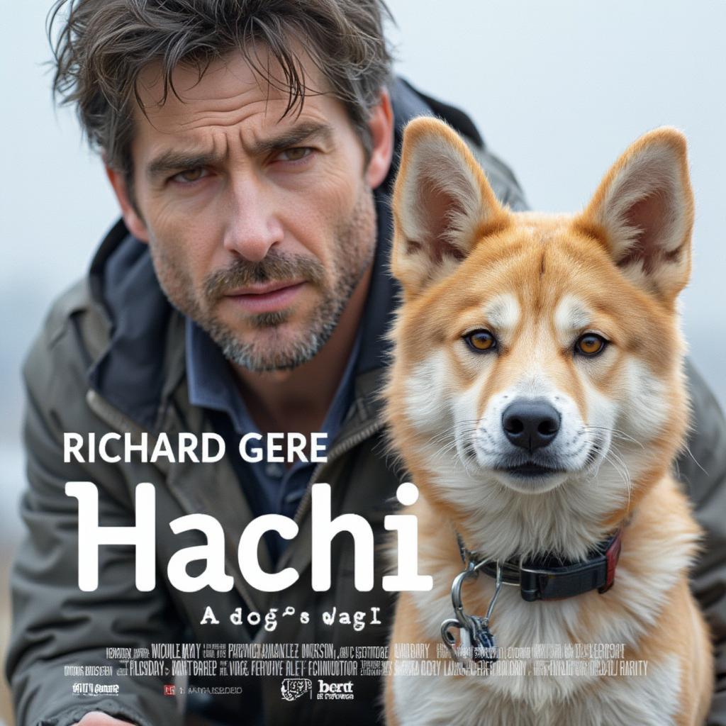 Movie poster of Hachi: A Dog's Tale