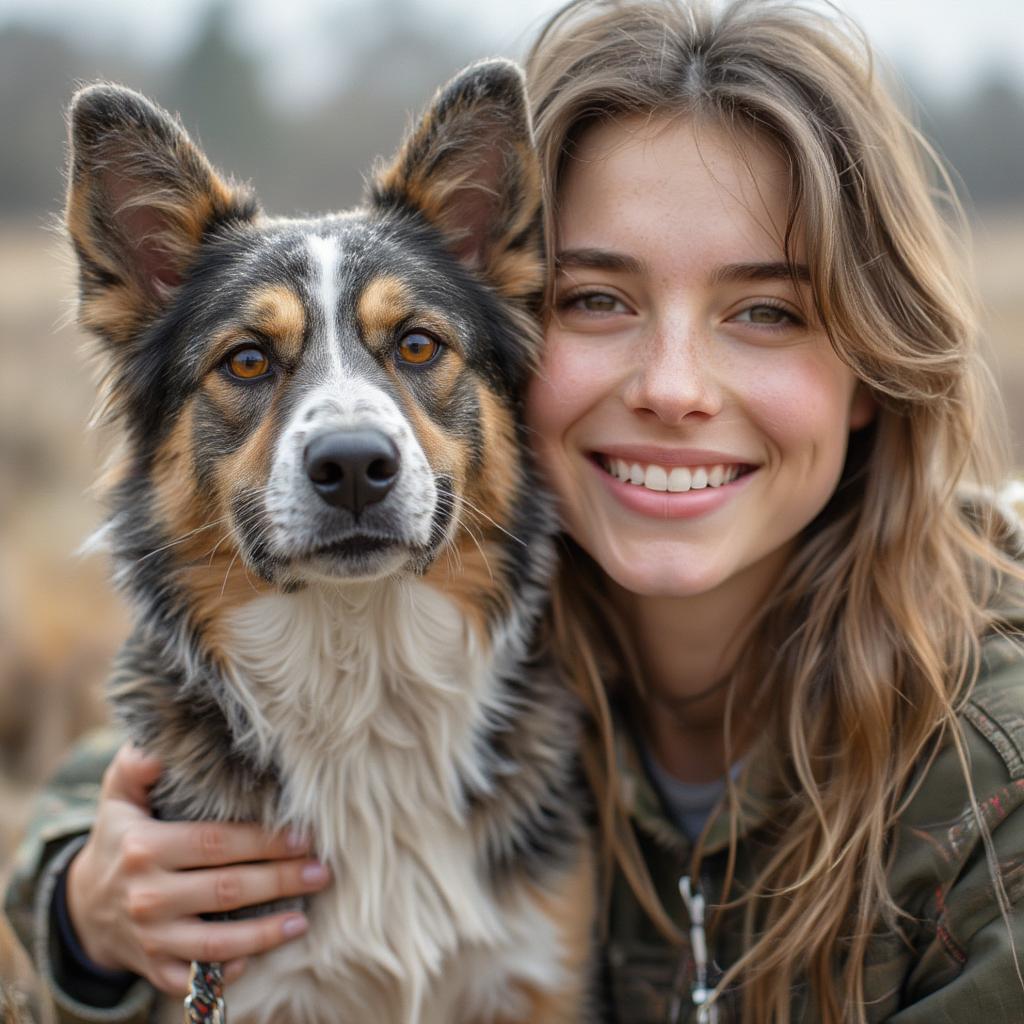 dog-with-new-owner-smiling