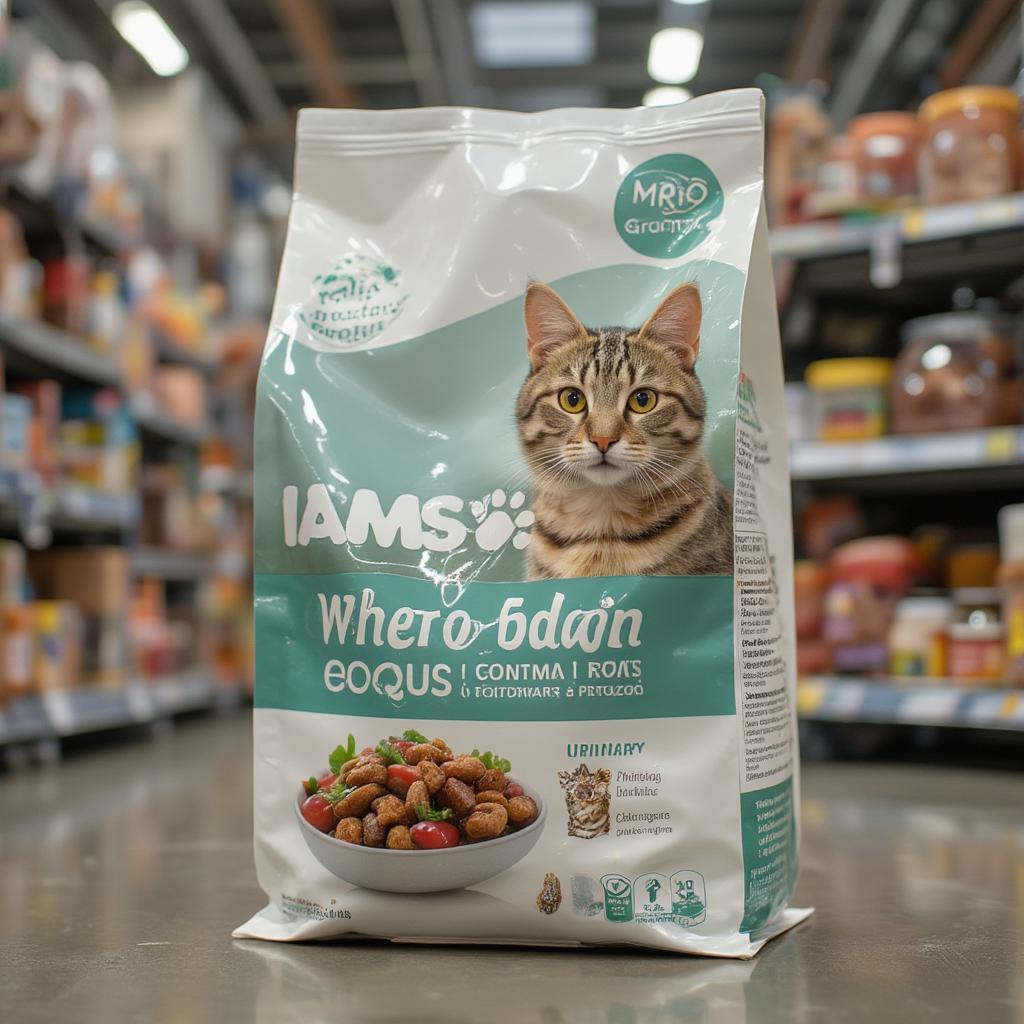 iams proactive health urinary cat food bag