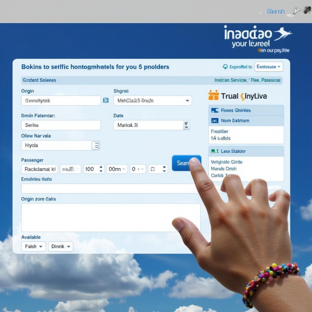 indigo flight booking platform