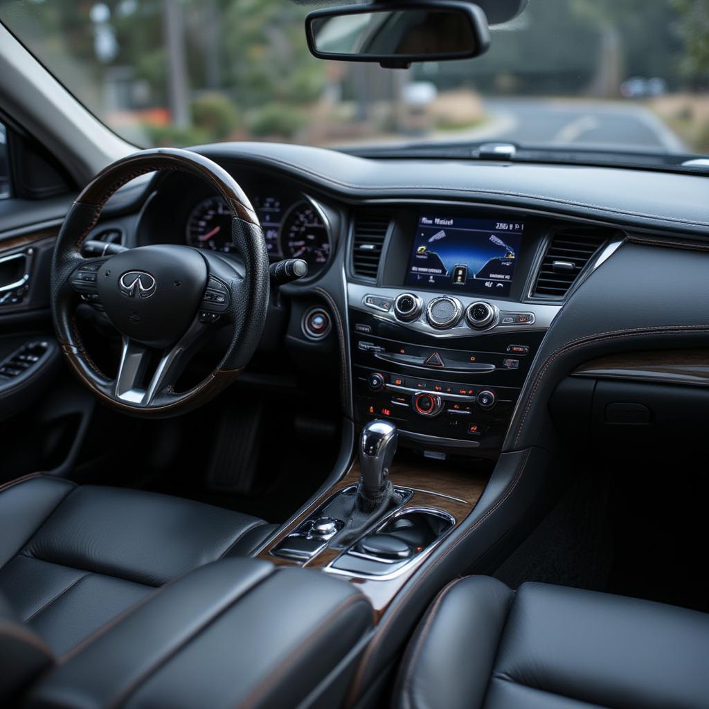 Infiniti Q70 Dashboard and Infotainment System