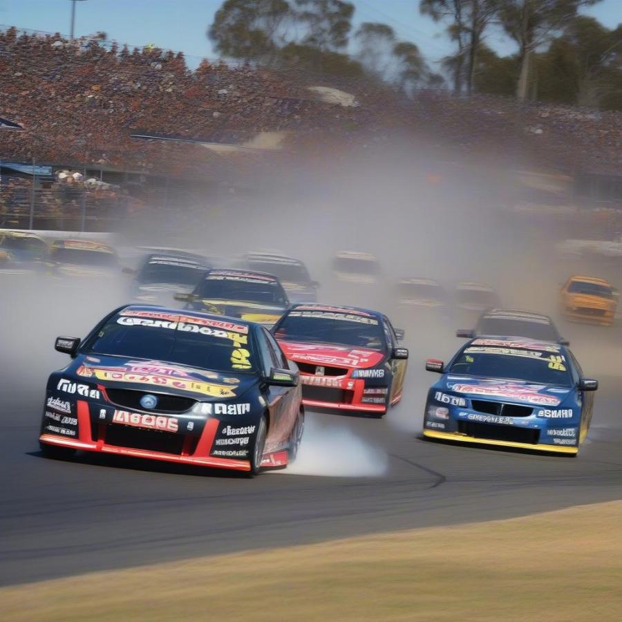 V8 Supercars Racing at Ipswich Raceway