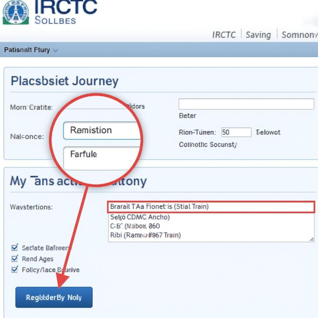 Navigating the IRCTC Website