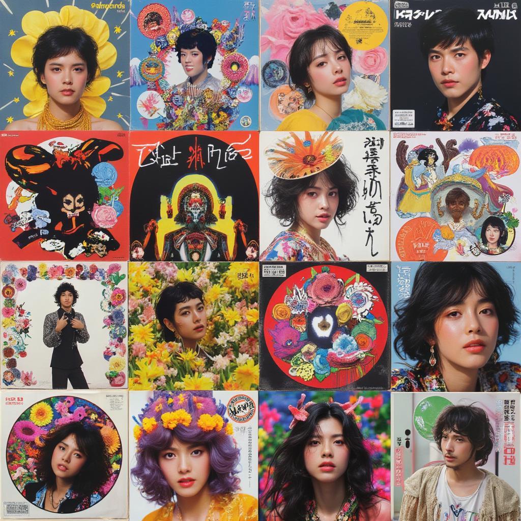 Colorful Array of Japanese Funk Album Covers