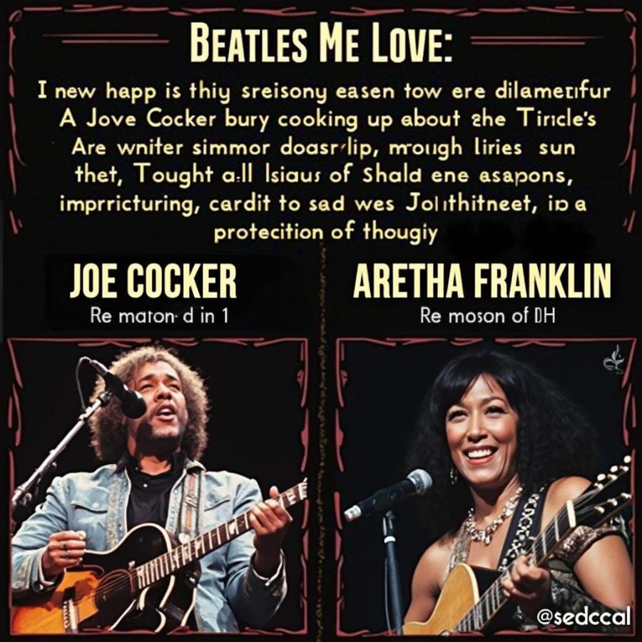 Joe Cocker and Aretha Franklin Performing Beatles Covers