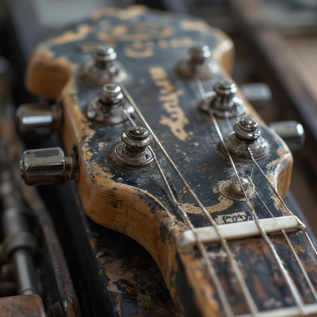 johnny cash guitar close 1950s