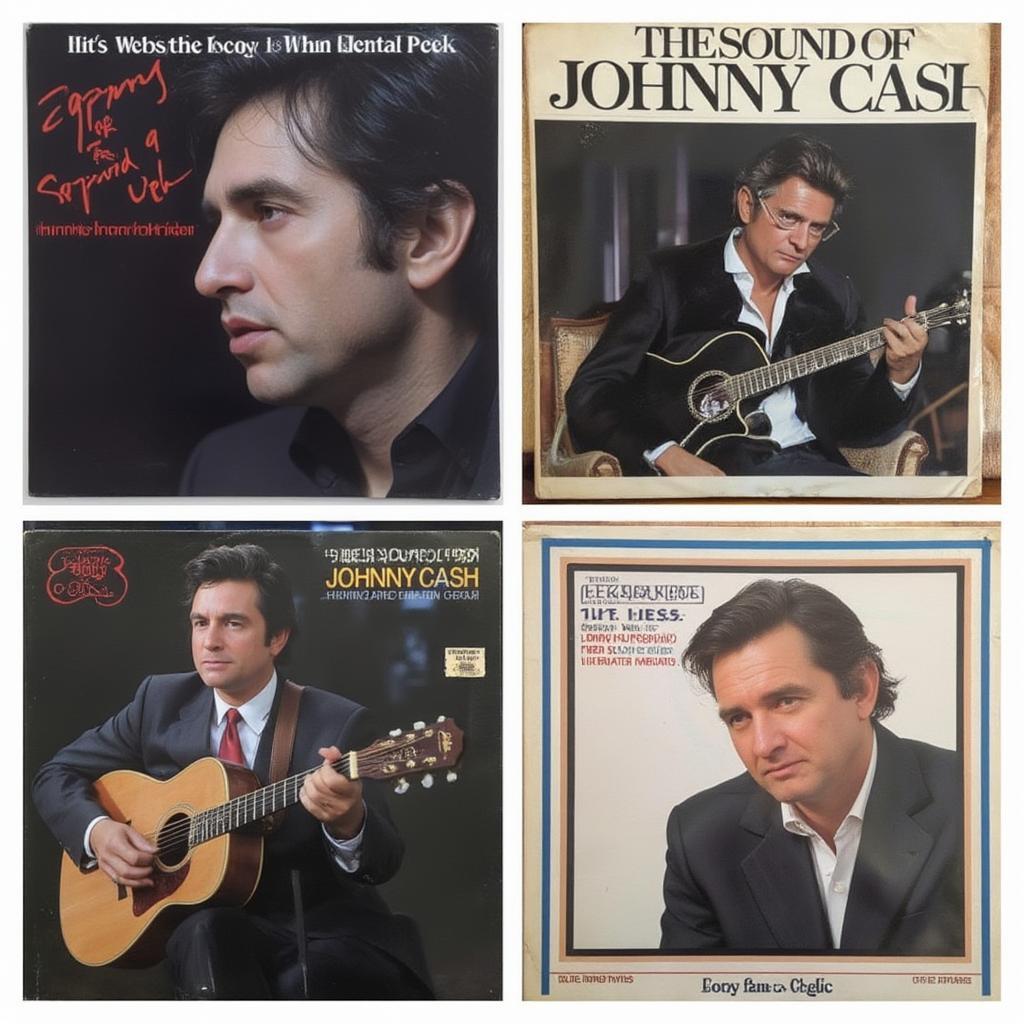 Johnny Cash 1962 Album Covers - Hymns from the Heart and The Sound of Johnny Cash