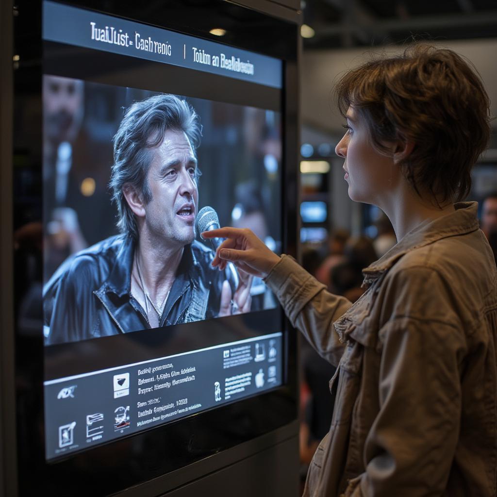 Interactive exhibit at the Johnny Cash Museum.