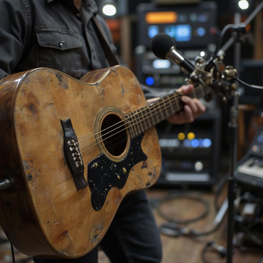 johnny cash guitar sun records studio