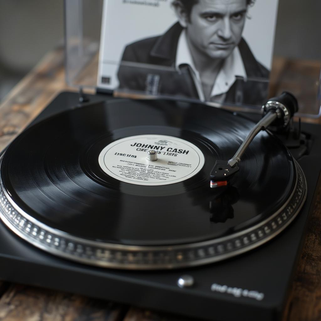 a johnny cash vinyl record