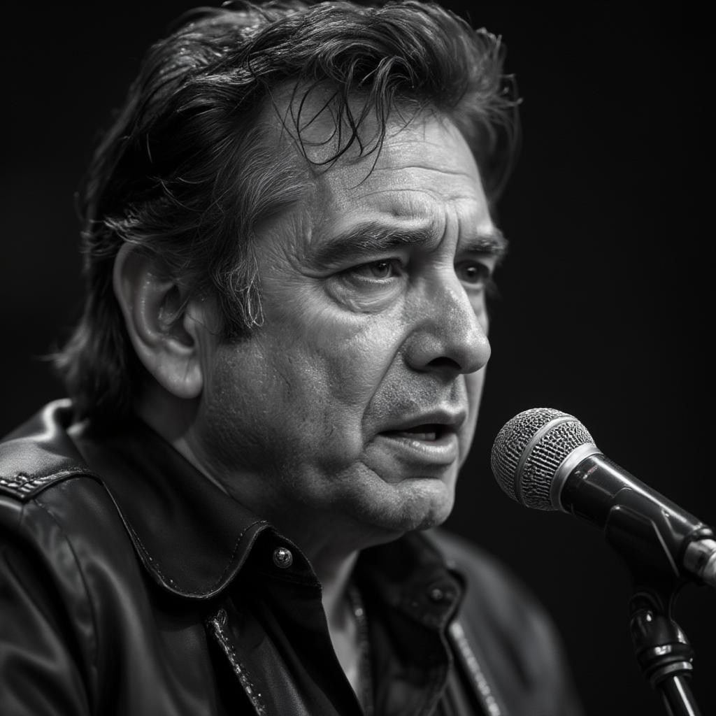 johnny cash vulnerable and honest stage performance