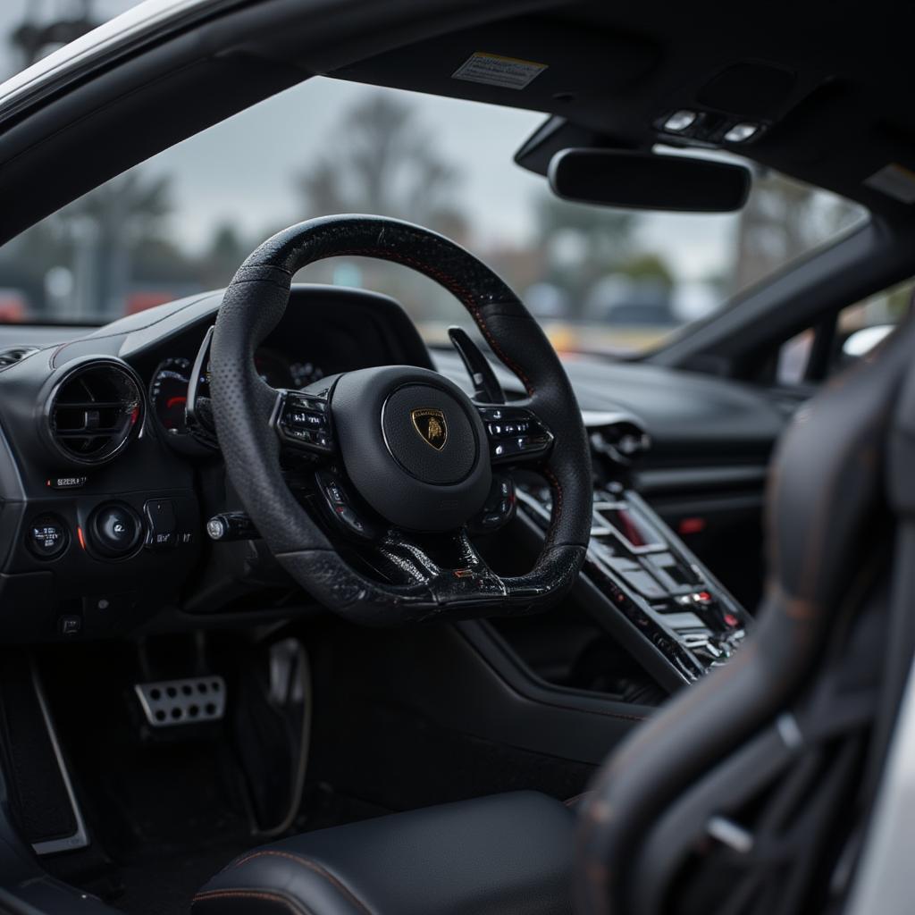 Lamborghini Aventador Interior Close Up