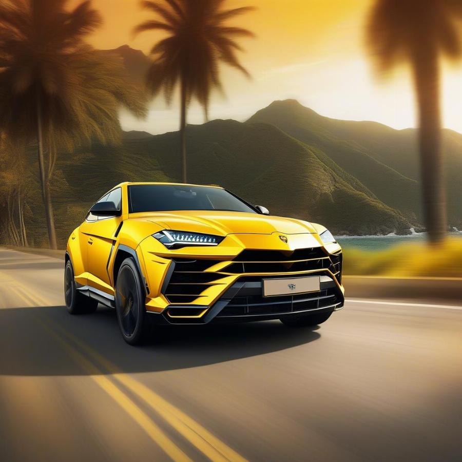 Lamborghini Urus Rental on the Open Road