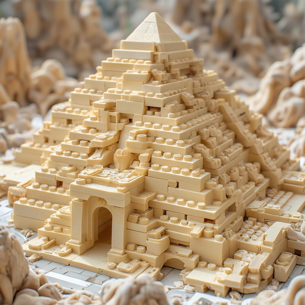 lego great pyramid of giza model