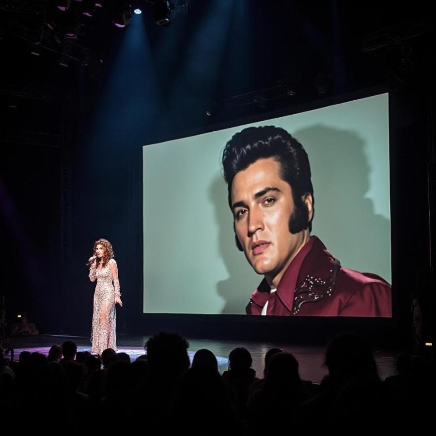 Lisa Marie and Elvis Presley In the Ghetto Duet