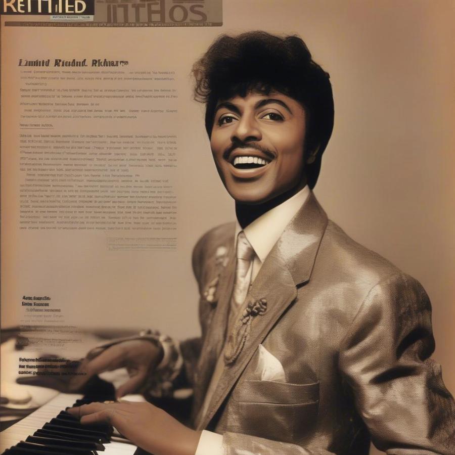 Little Richard on a magazine cover in the 1950s