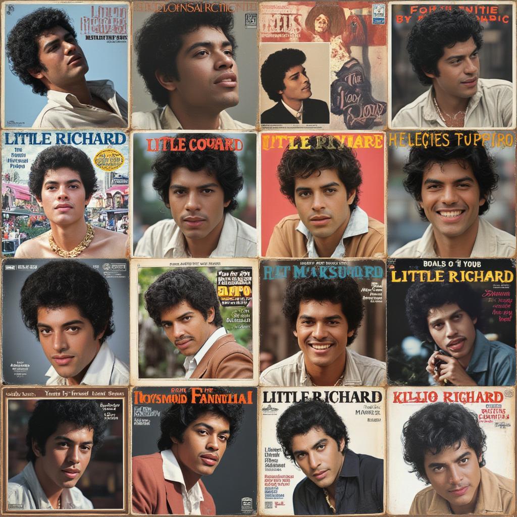 Collage of Little Richard Album Covers