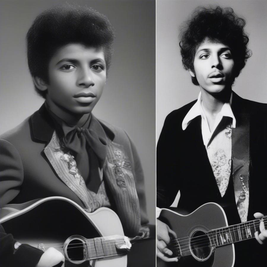 Little Richard and Bob Dylan in Their Early Years