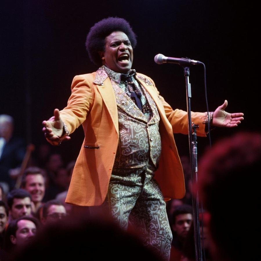 Little Richard Performing "Long Tall Sally" on Stage