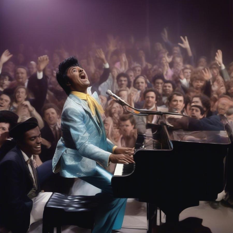 Little Richard performing on stage