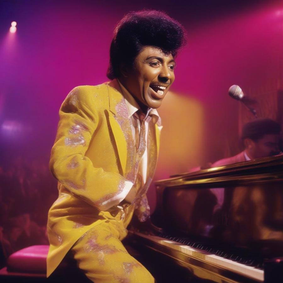 Little Richard performing on piano in the 1950s