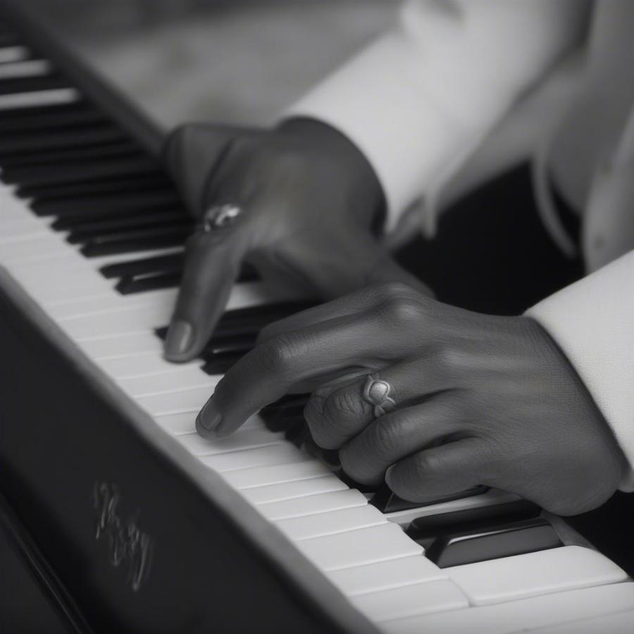 Little Richard at the piano, demonstrating his unique playing style and its influence on rock and roll music.