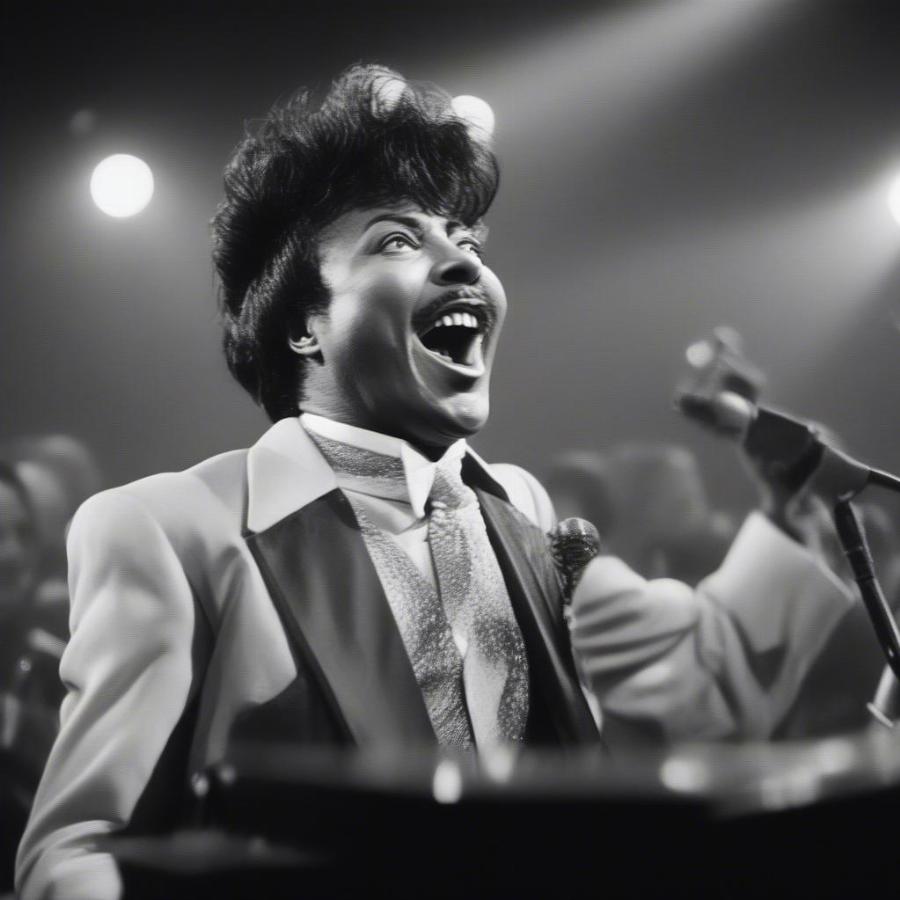 Little Richard performing Tutti Frutti in the 1950s