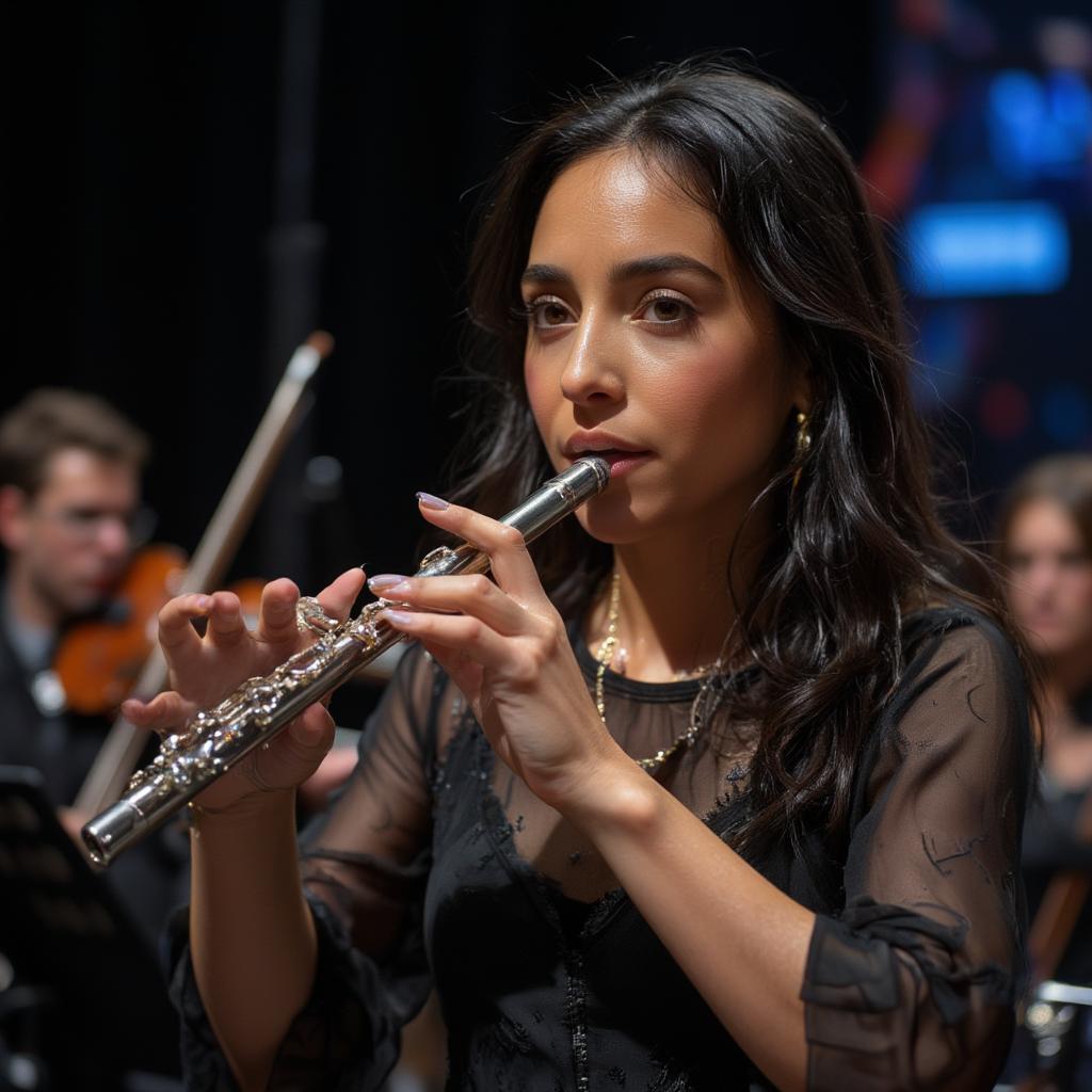 Lizzo Playing the Flute