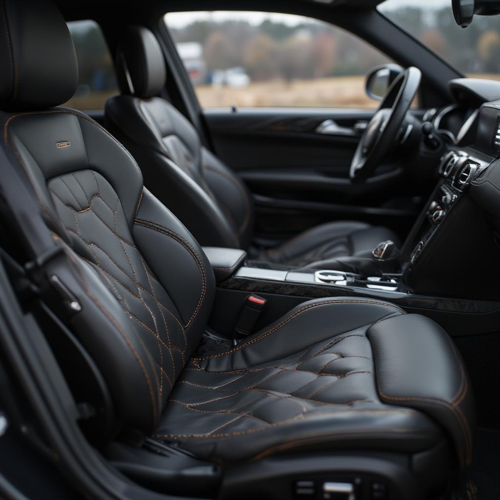 Luxury Car Interior Details: Handcrafted Stitching and Premium Materials