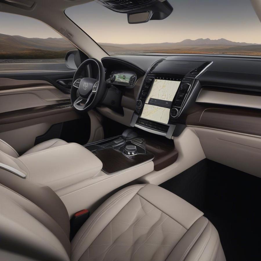 Luxury SUV Interior and Technology Features