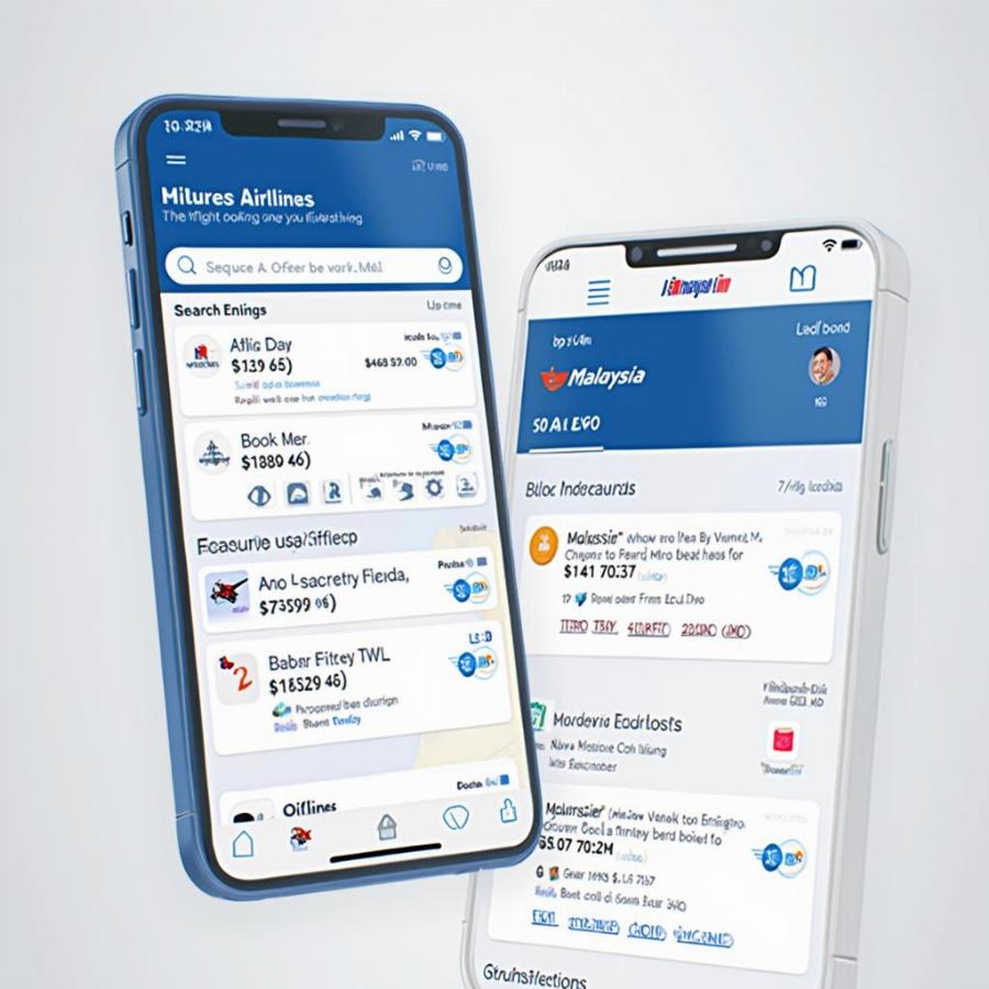 Booking flights via the Malaysia Airlines mobile app