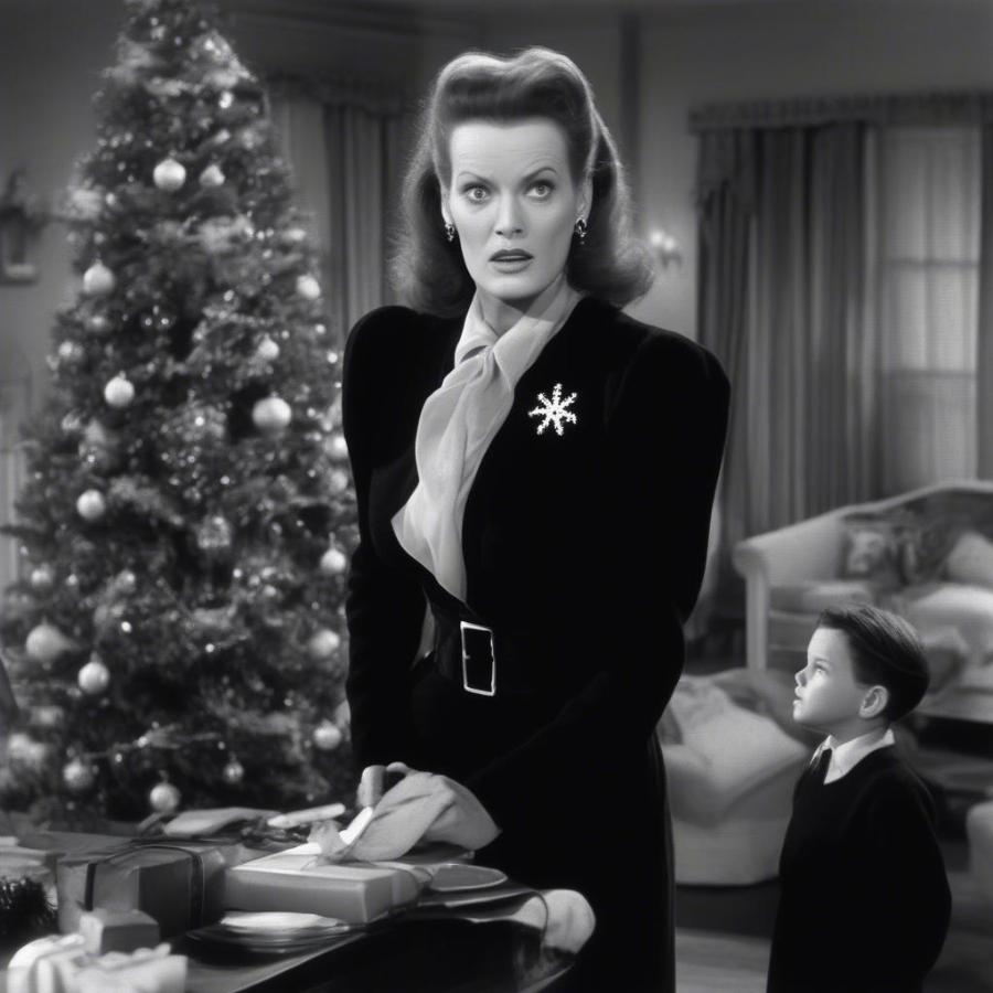 Maureen O'Hara in Miracle on 34th Street Christmas Movie Scene