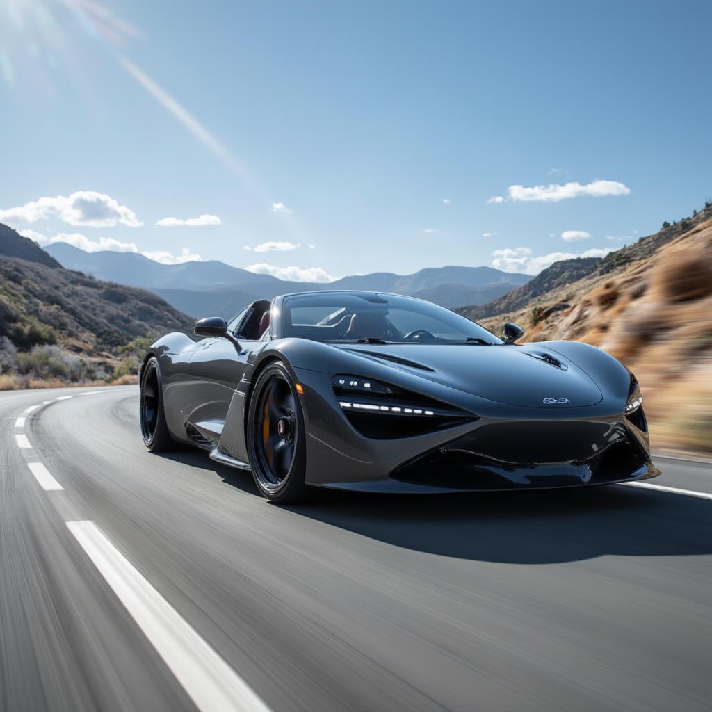 mclaren 720s spider dynamic driving action