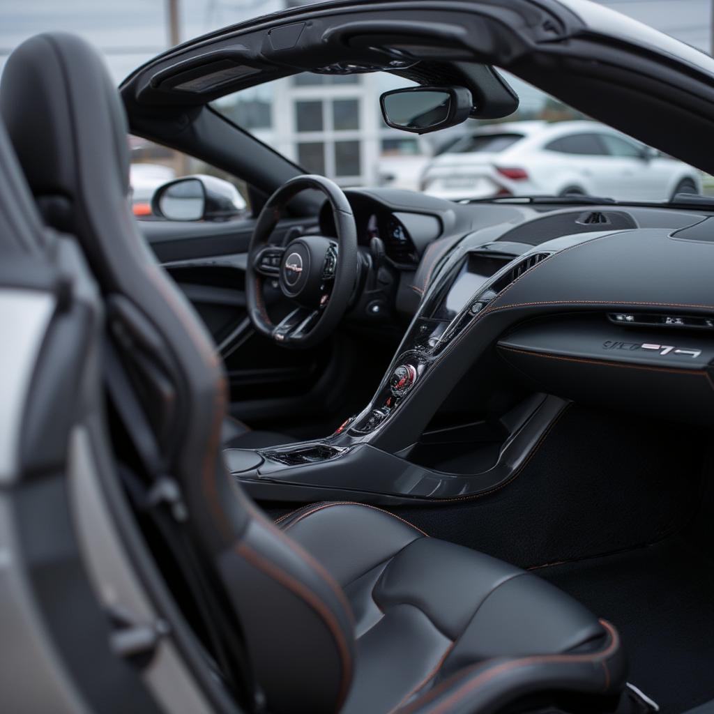 mclaren 720s spider interior luxurious details