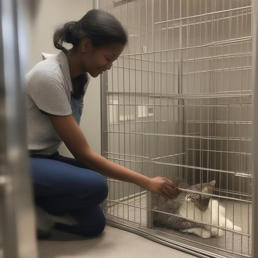 Meeting Potential Kitties at a Shelter