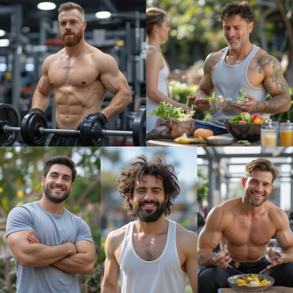 Men Engaging in Healthy Activities