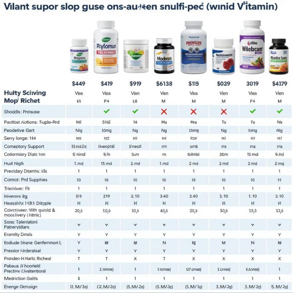 comparing different men's vitamins