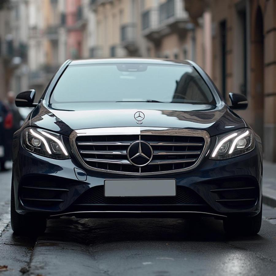 Sleek Exterior of the Mercedes Benz E350 Luxury