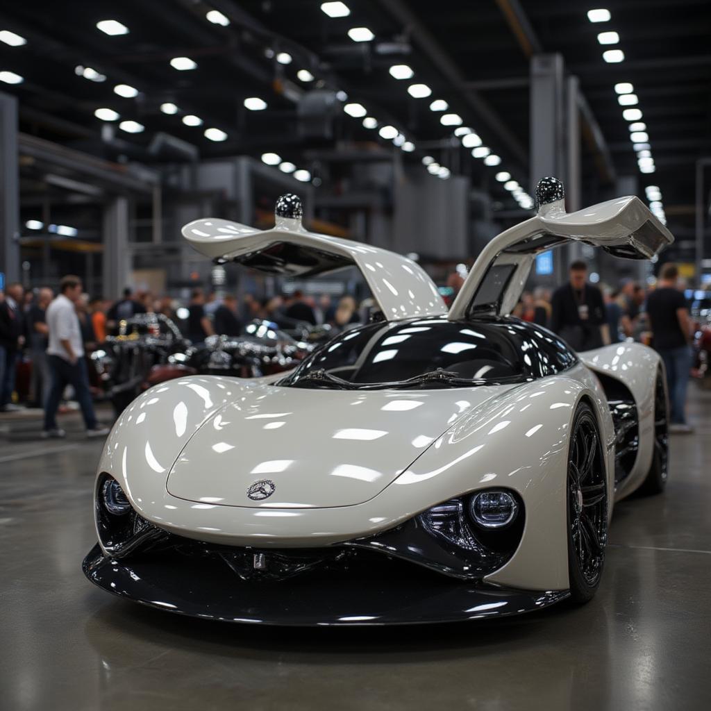 Mercedes Benz classic hypercar collection display