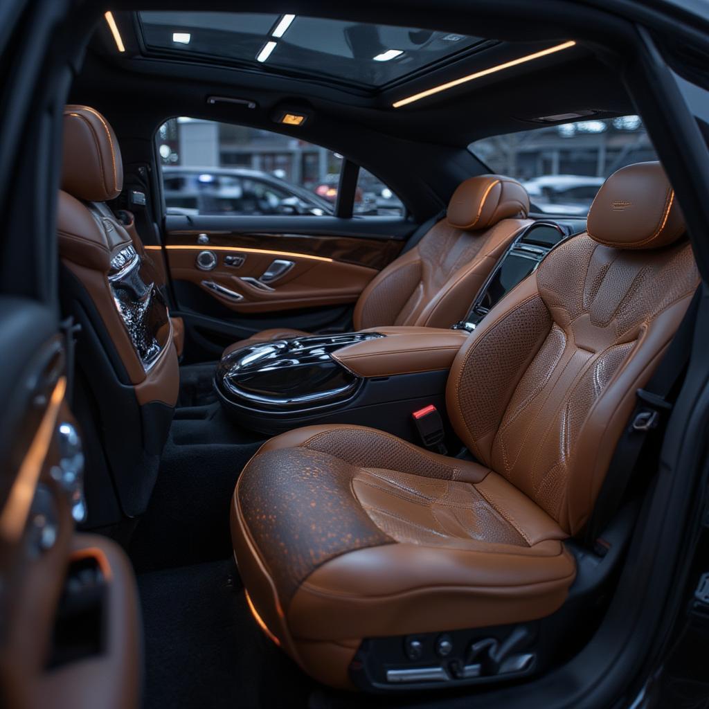 Opulent Interior of the Mercedes Maybach S Class in India