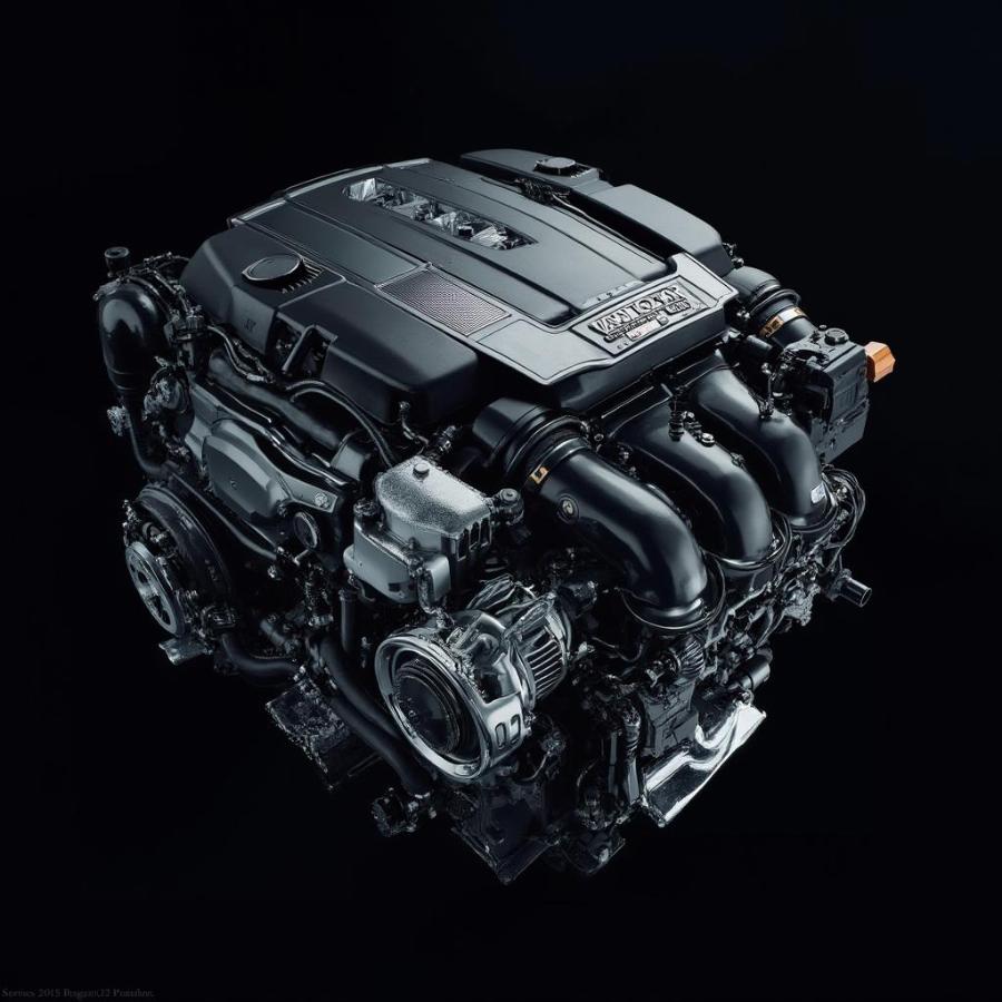 High-Performance Engine of the Mercedes S 500 Maybach