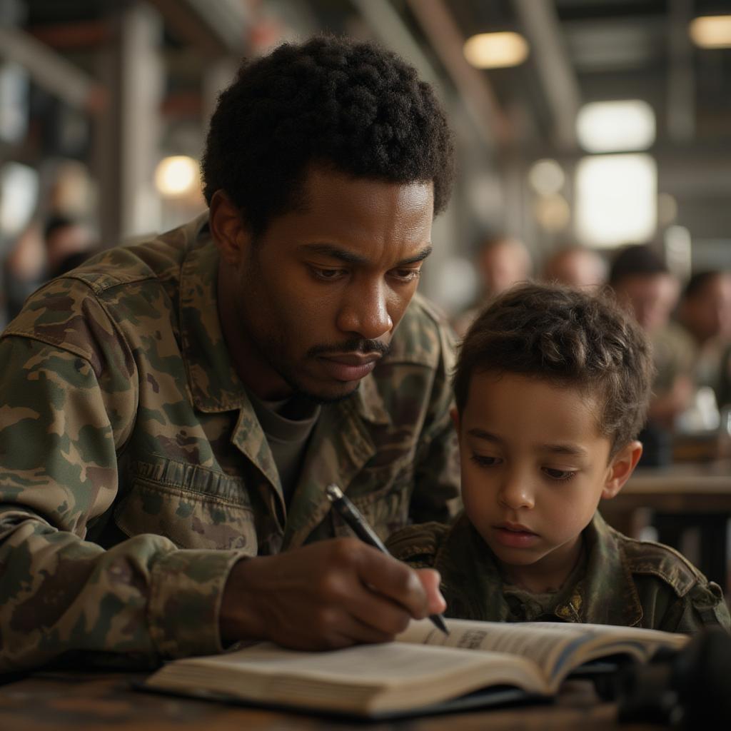 Michael B. Jordan portraying Charles King in a scene from A Journal for Jordan