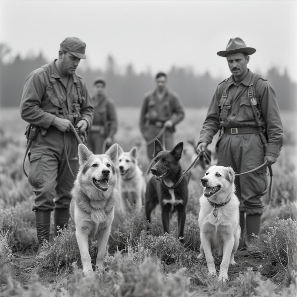 military dog training during world war one